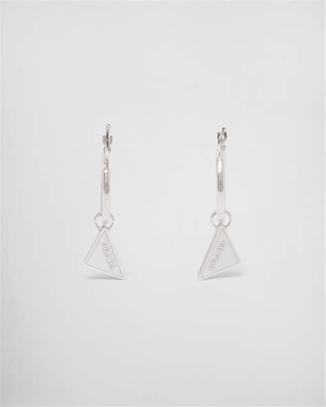 prada shell earrings|prada symbole drop earrings.